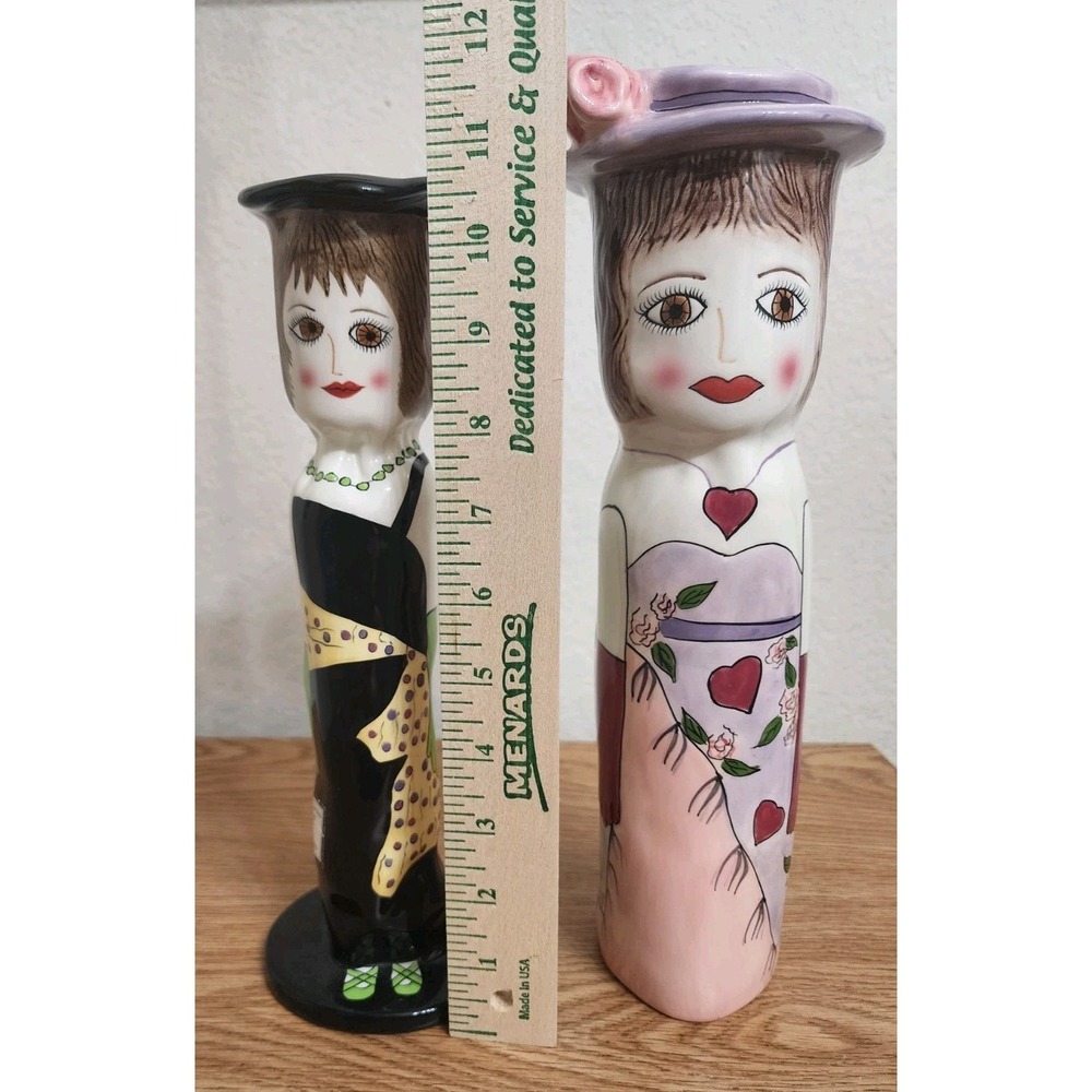 Lauren & Suzie by Susan Paley For GANZ Bella Casa Vase Candle Holder Set of 2 - Picture 11 of 13